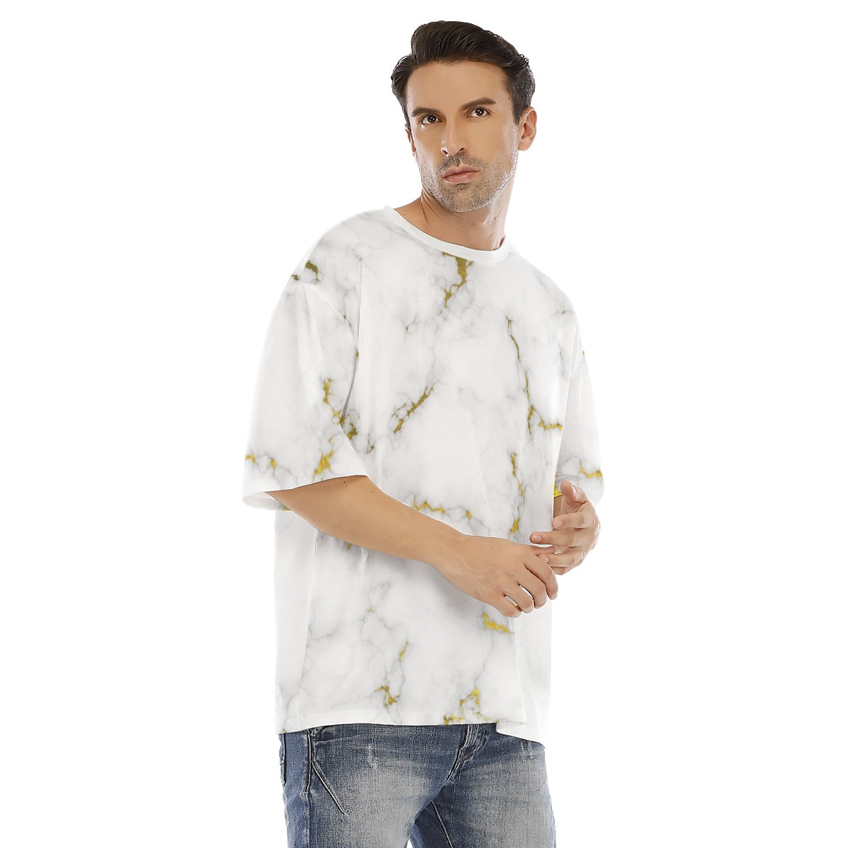 Gold Glace -  Men's Drop Shoulder T-shirt