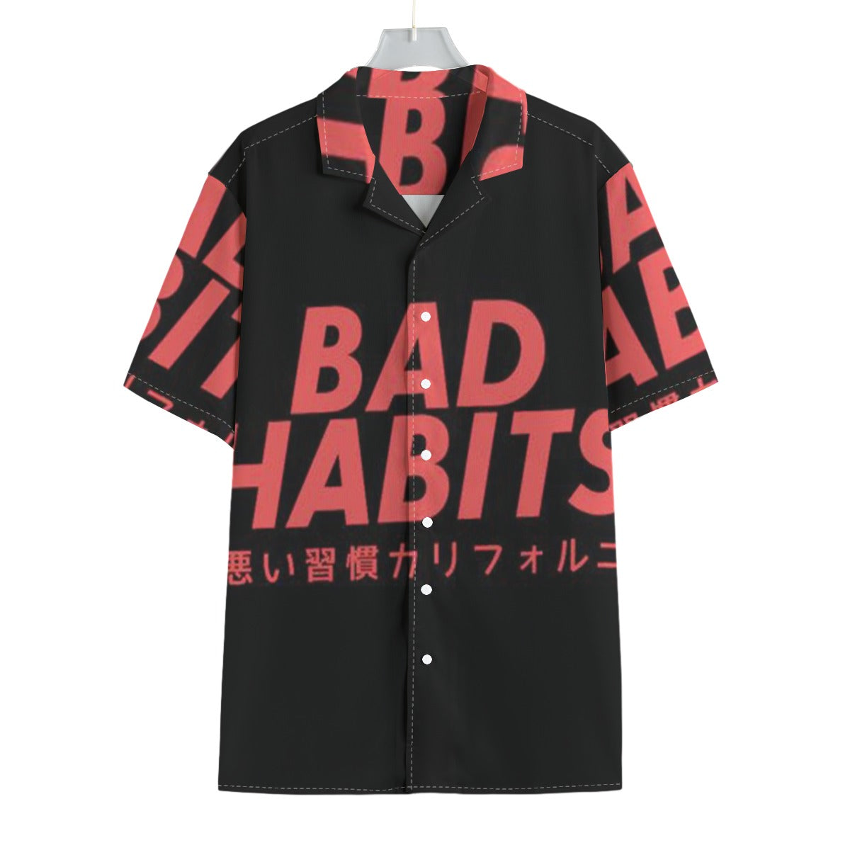 Bad Habits - Men's Textured Clubwear Shirt