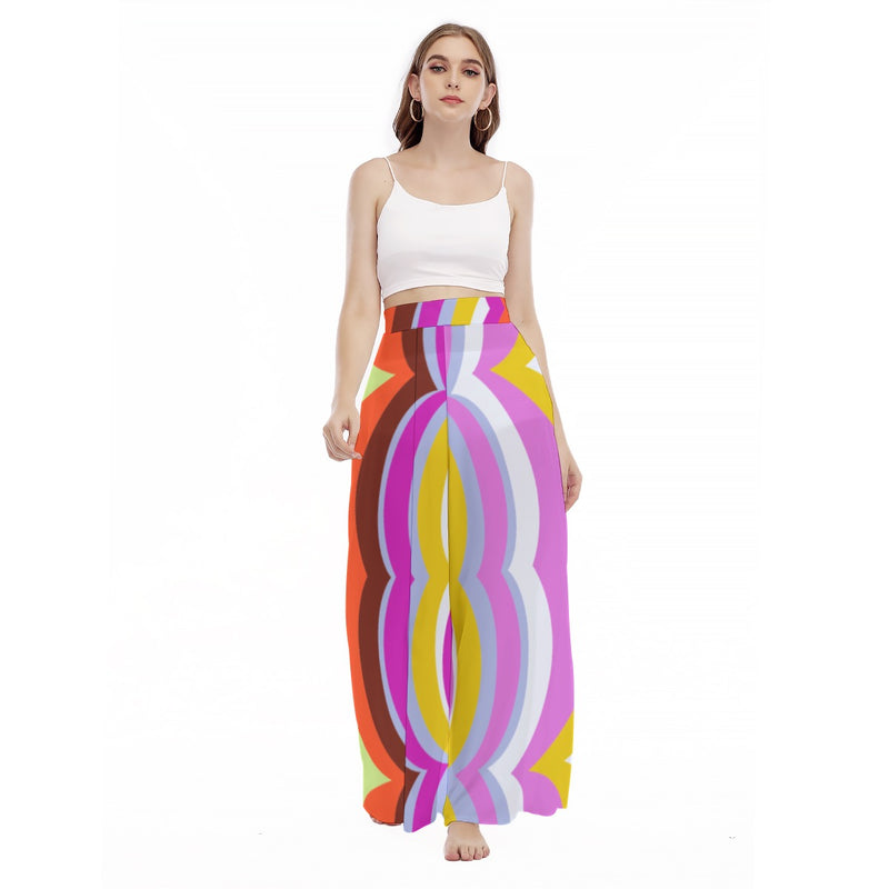 Ugly-Ugly - Women's High Waist Wide Leg Trousers