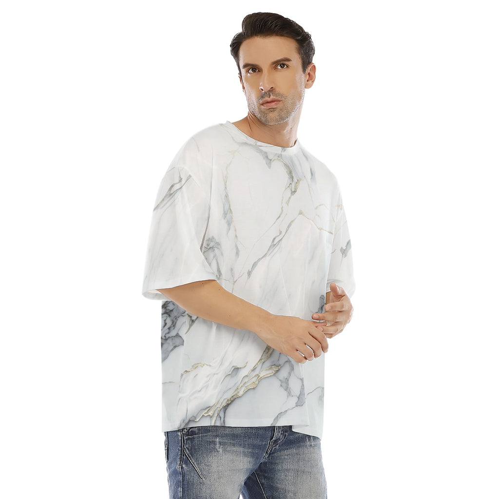 Marble I - Men's Drop Shoulder T-shirt With Short Sleeve
