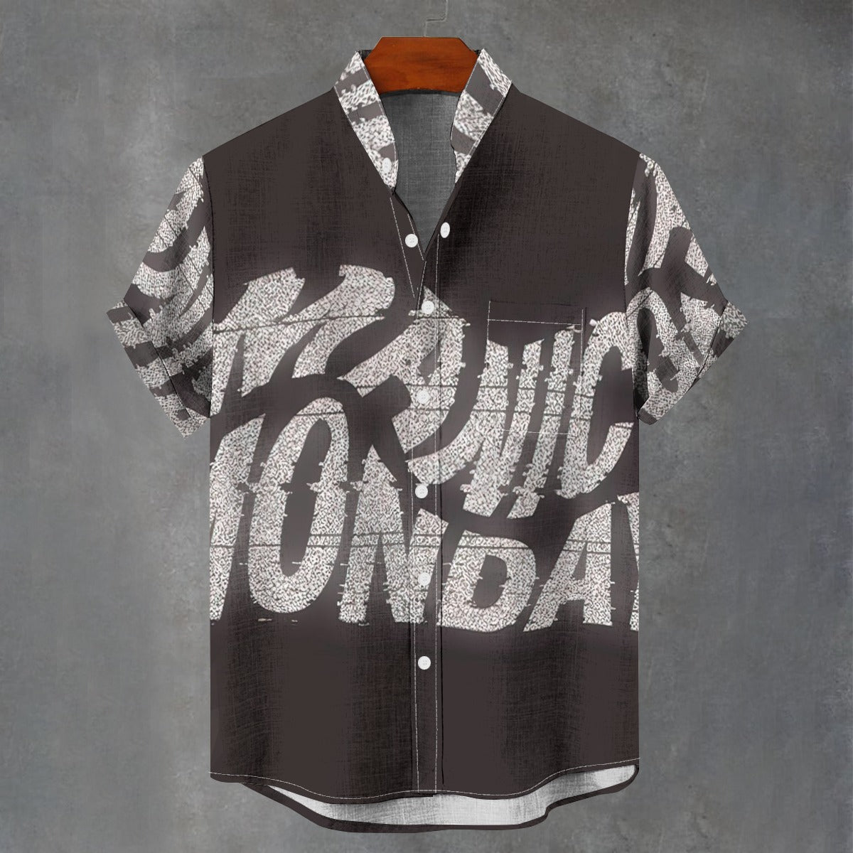 Manic Monday - Men's Stand Collar Clubwear Shirt