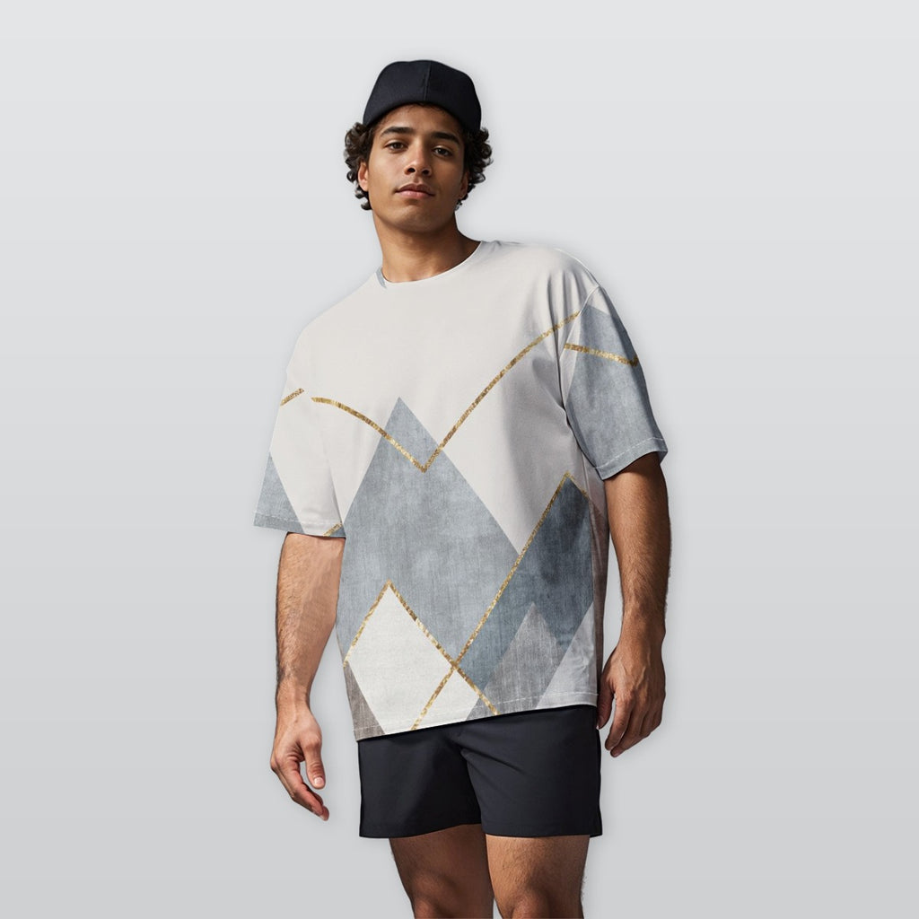 Prism Gaze - Men’s  Oversize Crewneck T-Shirt