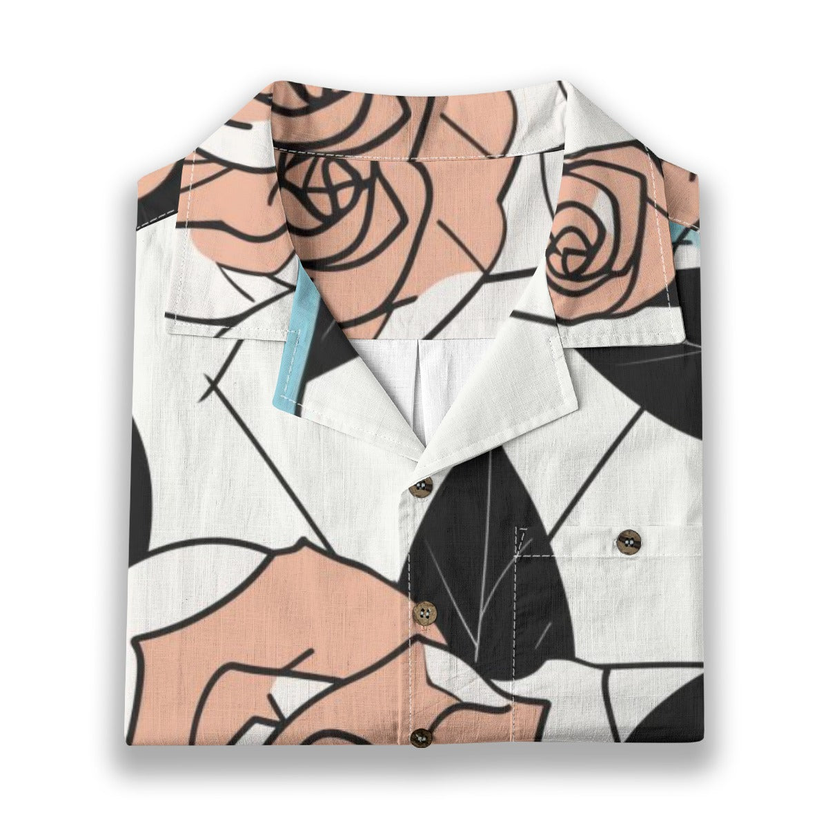 Rose V - Designer Shirt - 100% Cotton