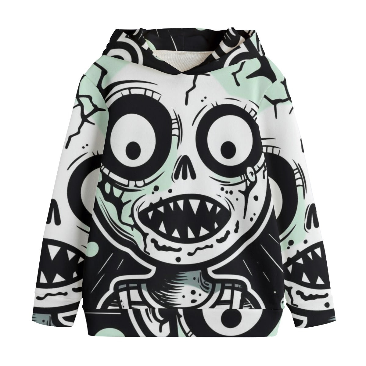 Skull V - Kid's Heavyweight Pullover Hoodie