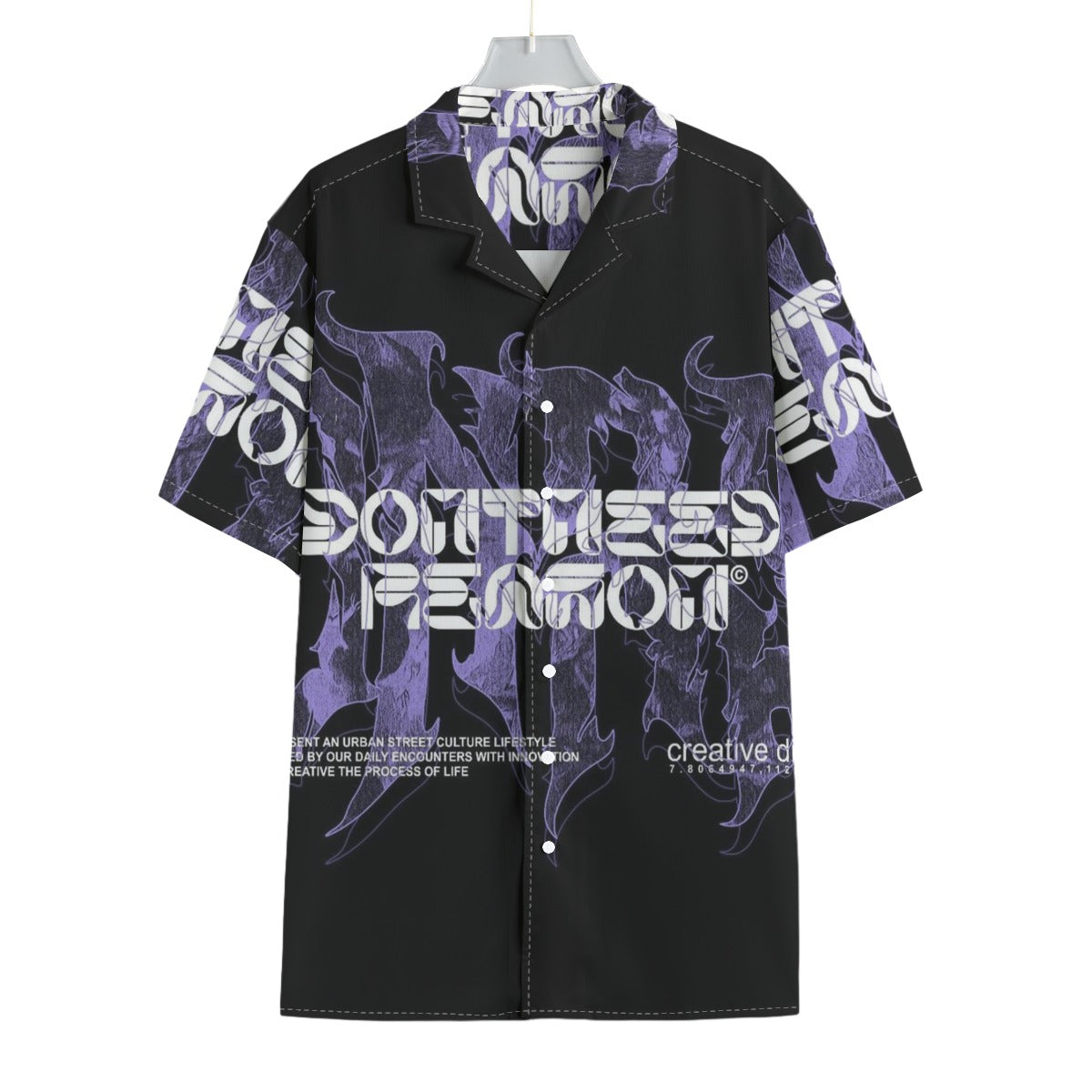 Lavend Reign - Men's Textured Clubwear Shirt