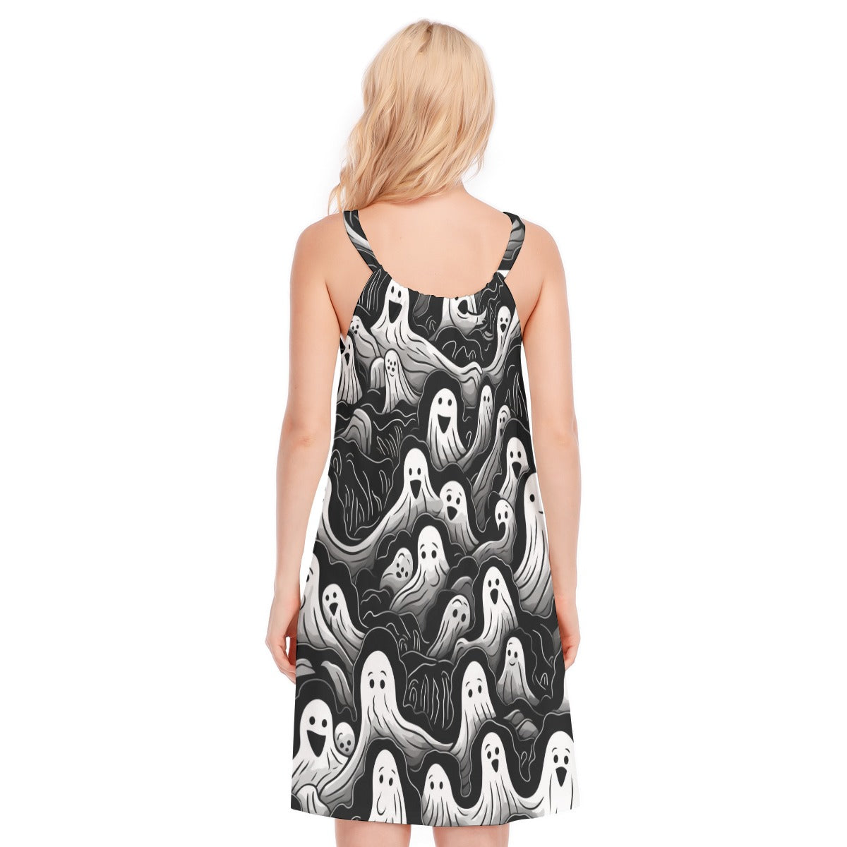 Ghost IX - Women's O-neck Cami Dress - 100% Cotton