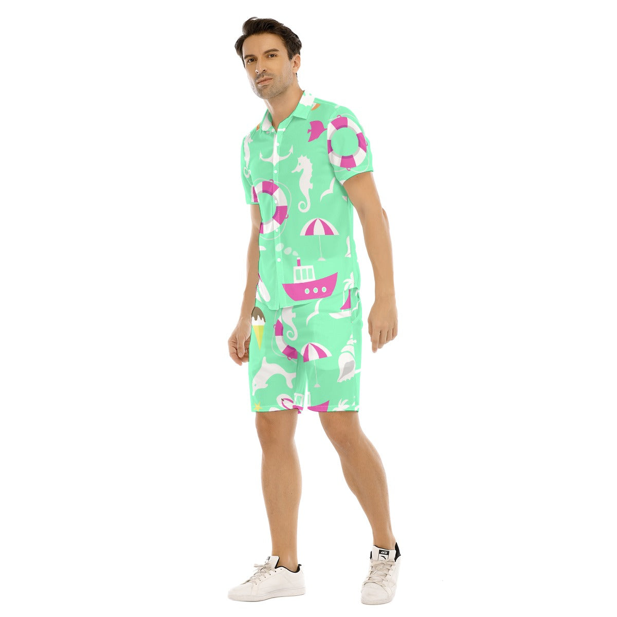 Sail Gaze -  Men's Short Sleeve Shirt Set