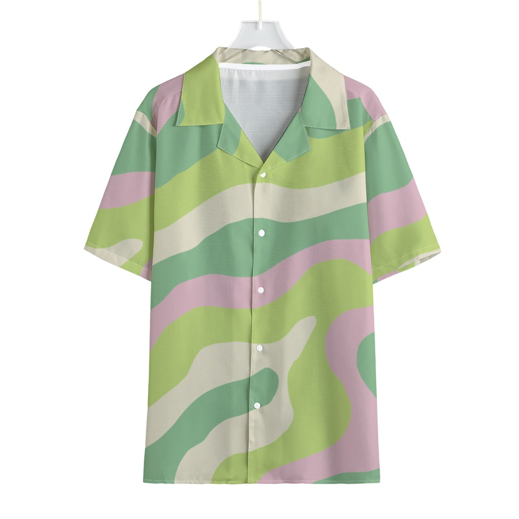 New Wish - Men's Faux Linen Hawaiian Shirt