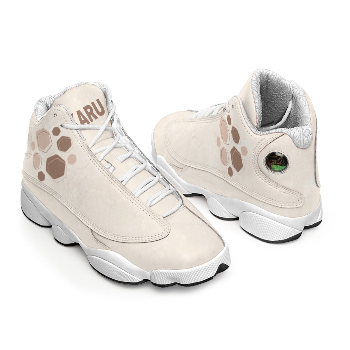 Caramel Cream - Men's Curved Basketball Shoes