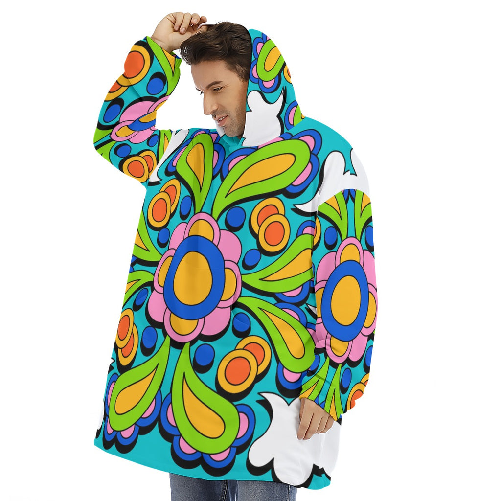 Realm Next Door -  Unisex Sherpa Fleece Hoodie Blanket