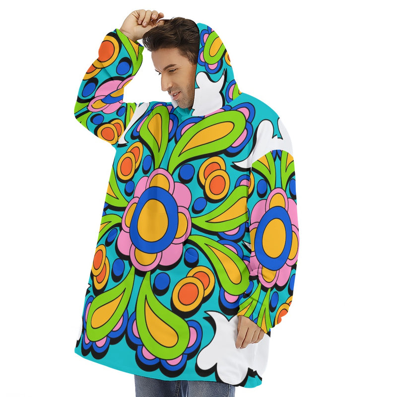 Realm Next Door -  Unisex Sherpa Fleece Hoodie Blanket