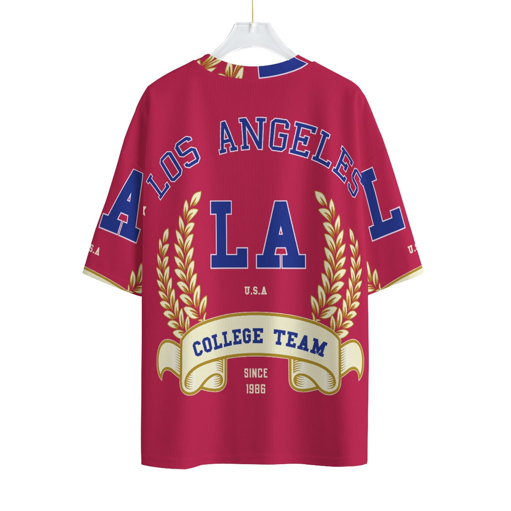 LA Bubblegum Static- Unisex Drop-shoulder T-shirt