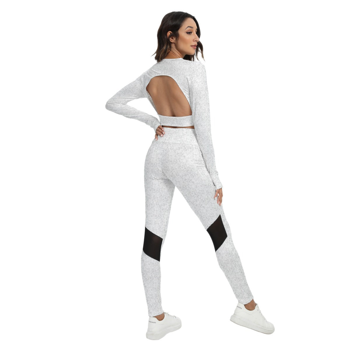 Women's Sport Set With Backless Top And Leggings