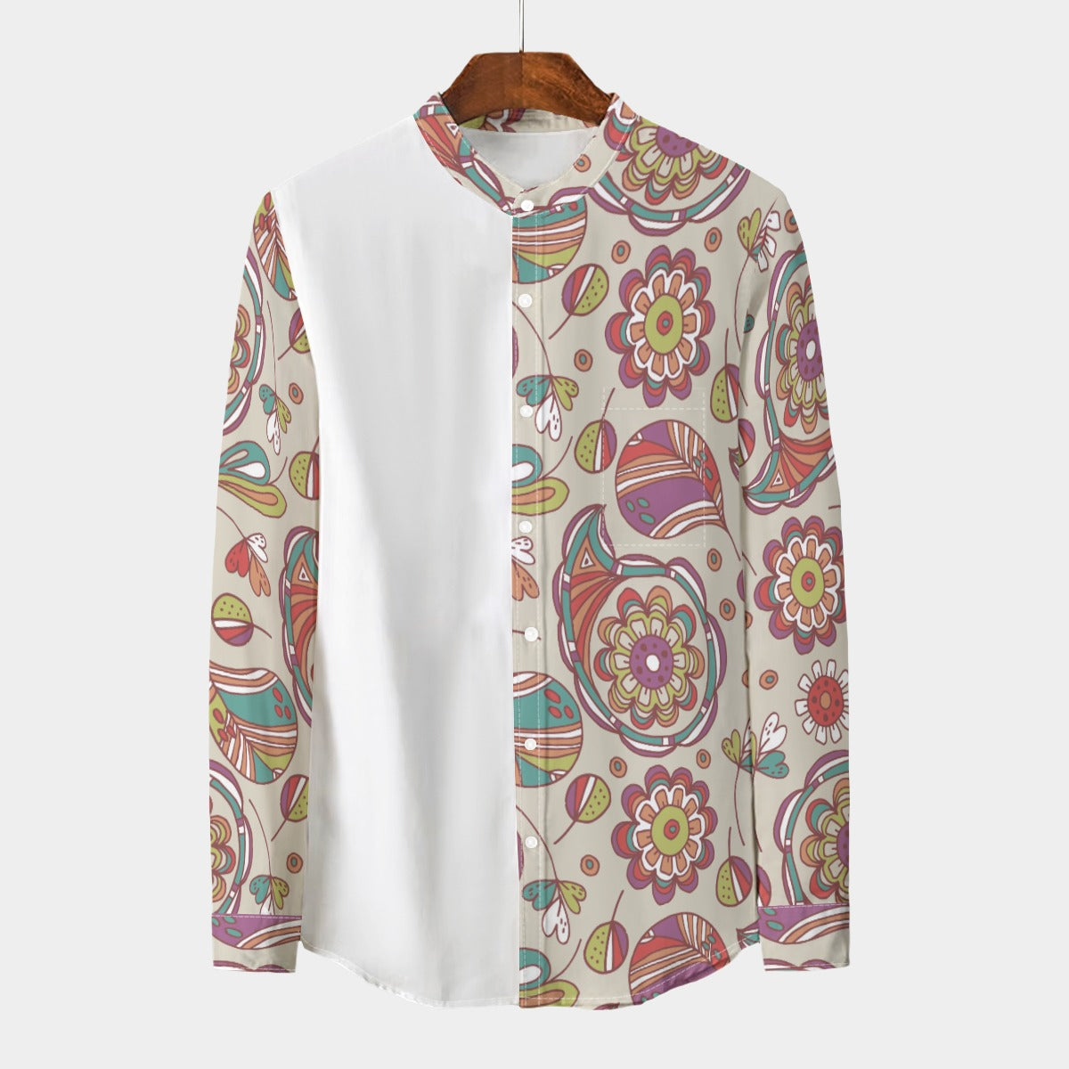 Retro Indian Print XXV- Designer Shirt