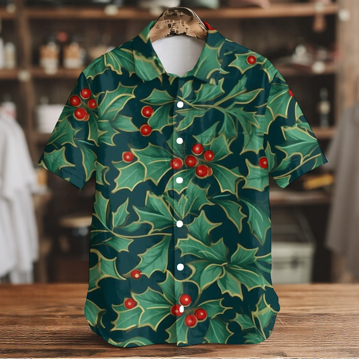Leaf & Bulbs IV - Men's Short Sleeve Shirt With Pockets