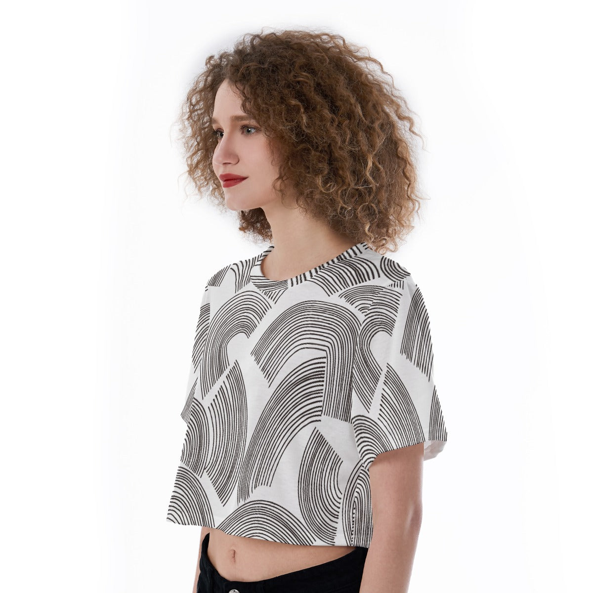 Linear Flow - Cropped T-Shirt