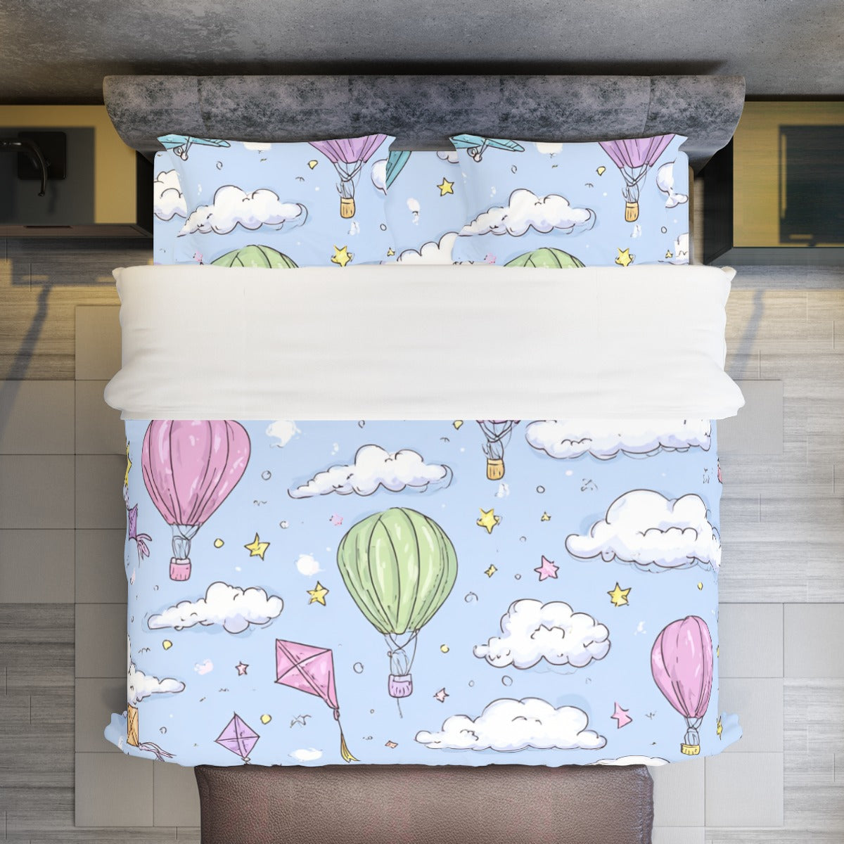 Kite & HotAirs - Four-piece Duvet Cover Set