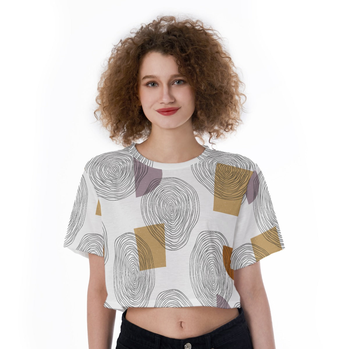 Radial Drift - Cropped T-Shirt
