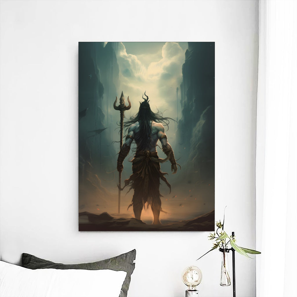 Mahadev - Frameless Single Mural