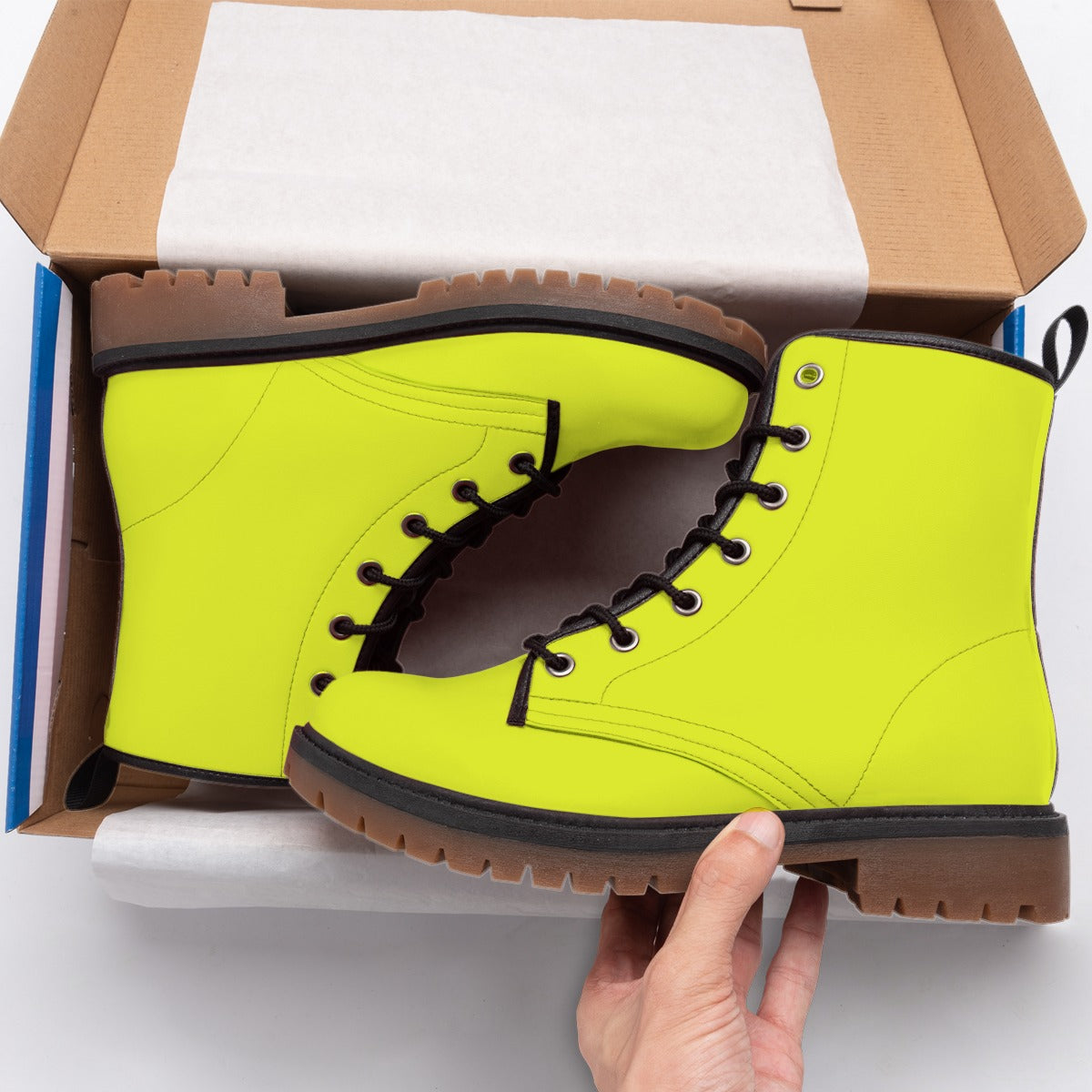Lemon Green - Men's Martin Short Boots