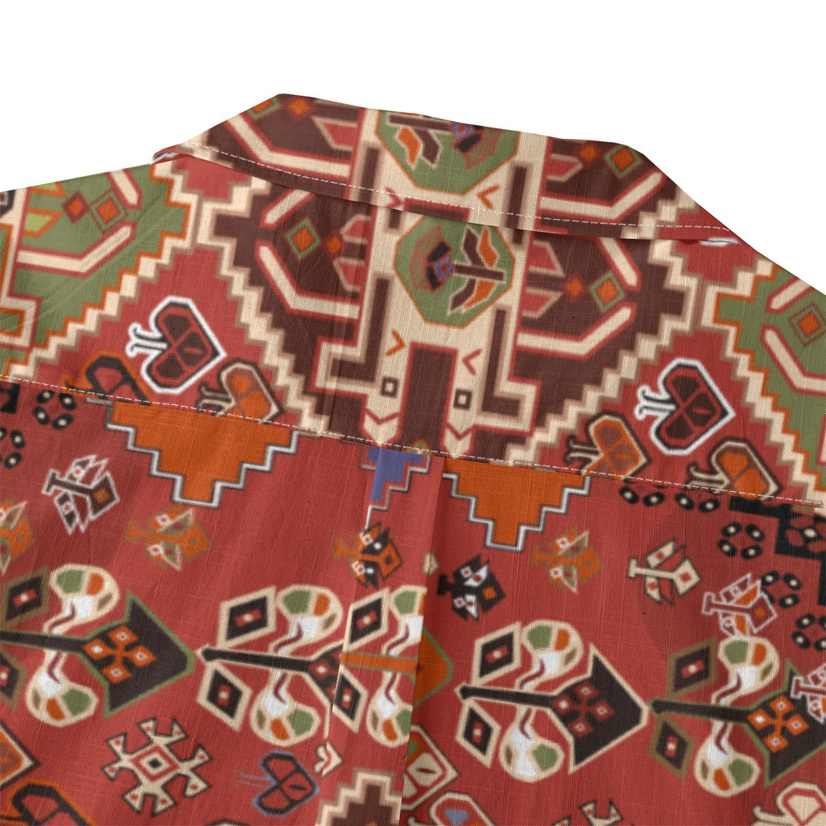 Retro Indian Print VII - Designer Shirt - 100% Cotton