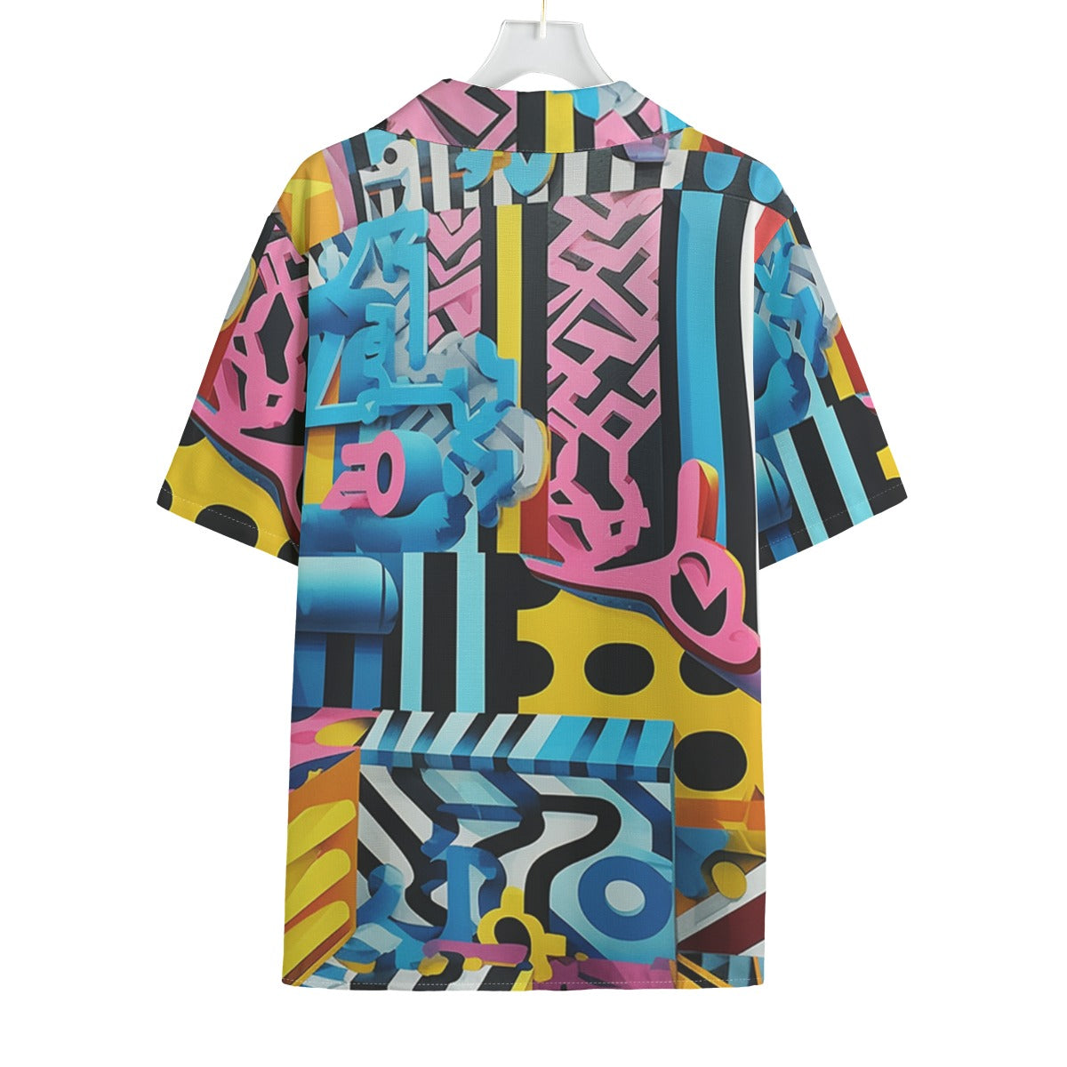 Prismatica -  Men's Faux Linen Hawaiian Shirt