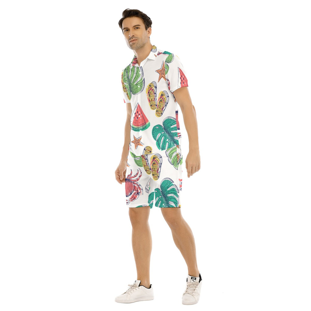Tropical Hype - Men's Short Sleeve Shirt Set