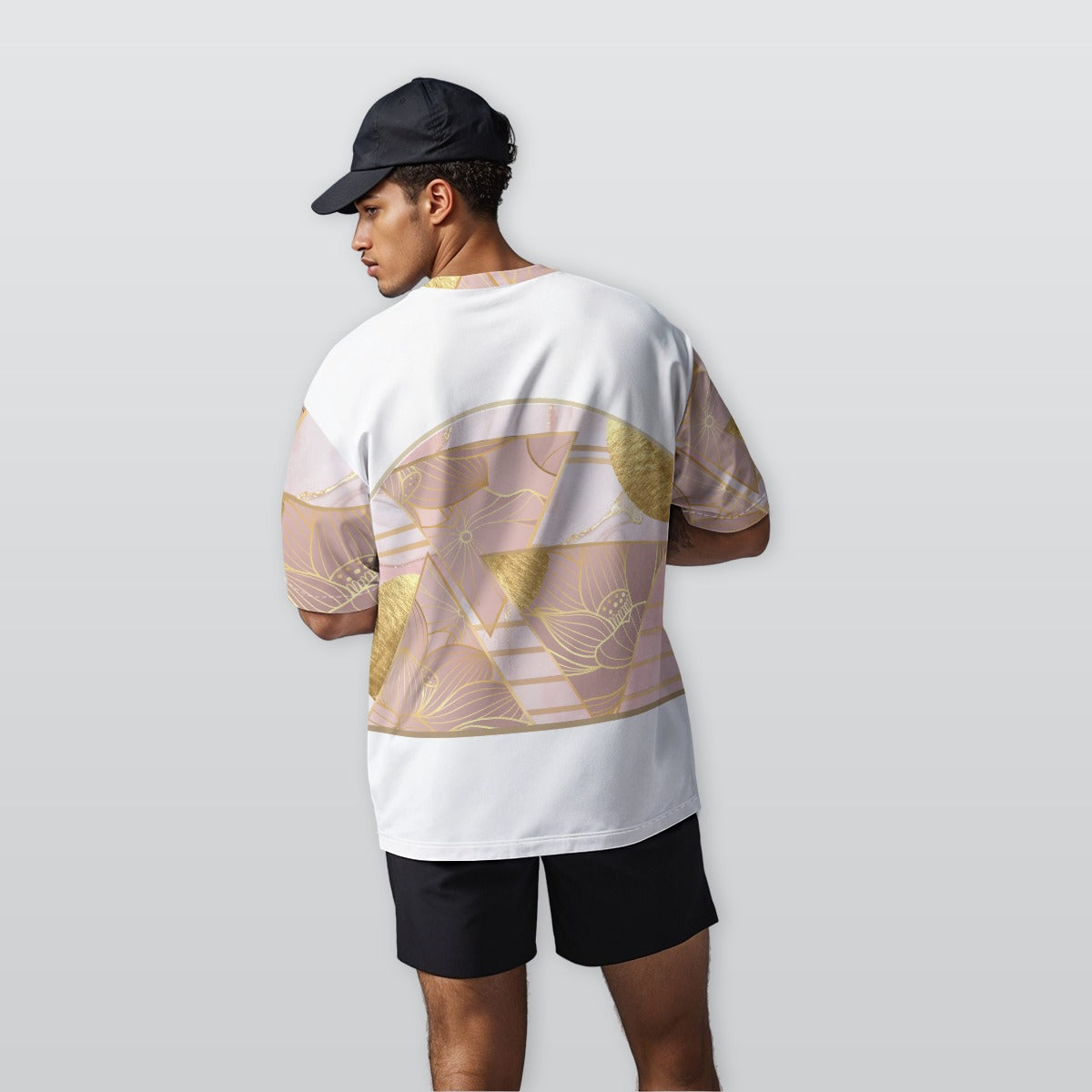 Pastel Bloom -  Oversize Crewneck T-Shirt - 100% Cotton
