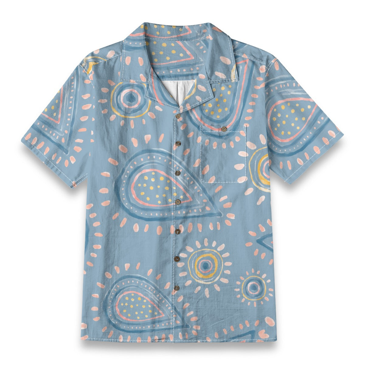 Retro Indian Print XI - Designer Shirt - 100% Cotton