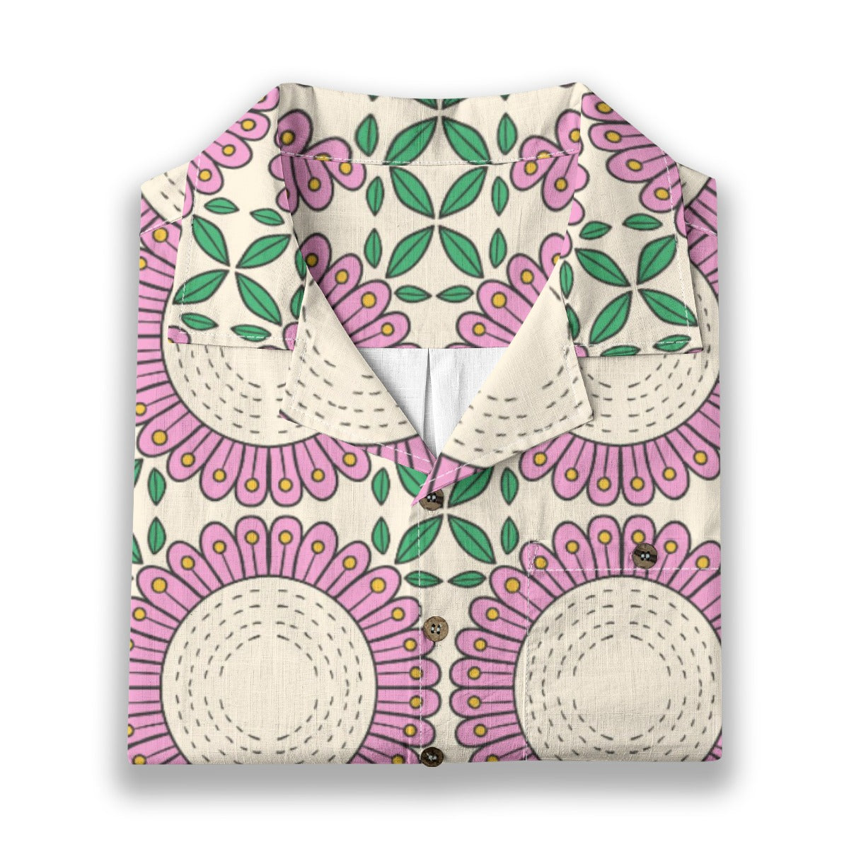 Retro Indian Print XV - Designer Shirt - 100% Cotton