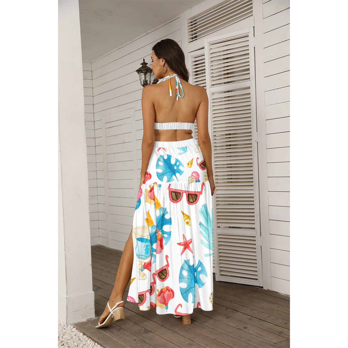 Cool Breeze -  Women's Tie Back Wrap Dress