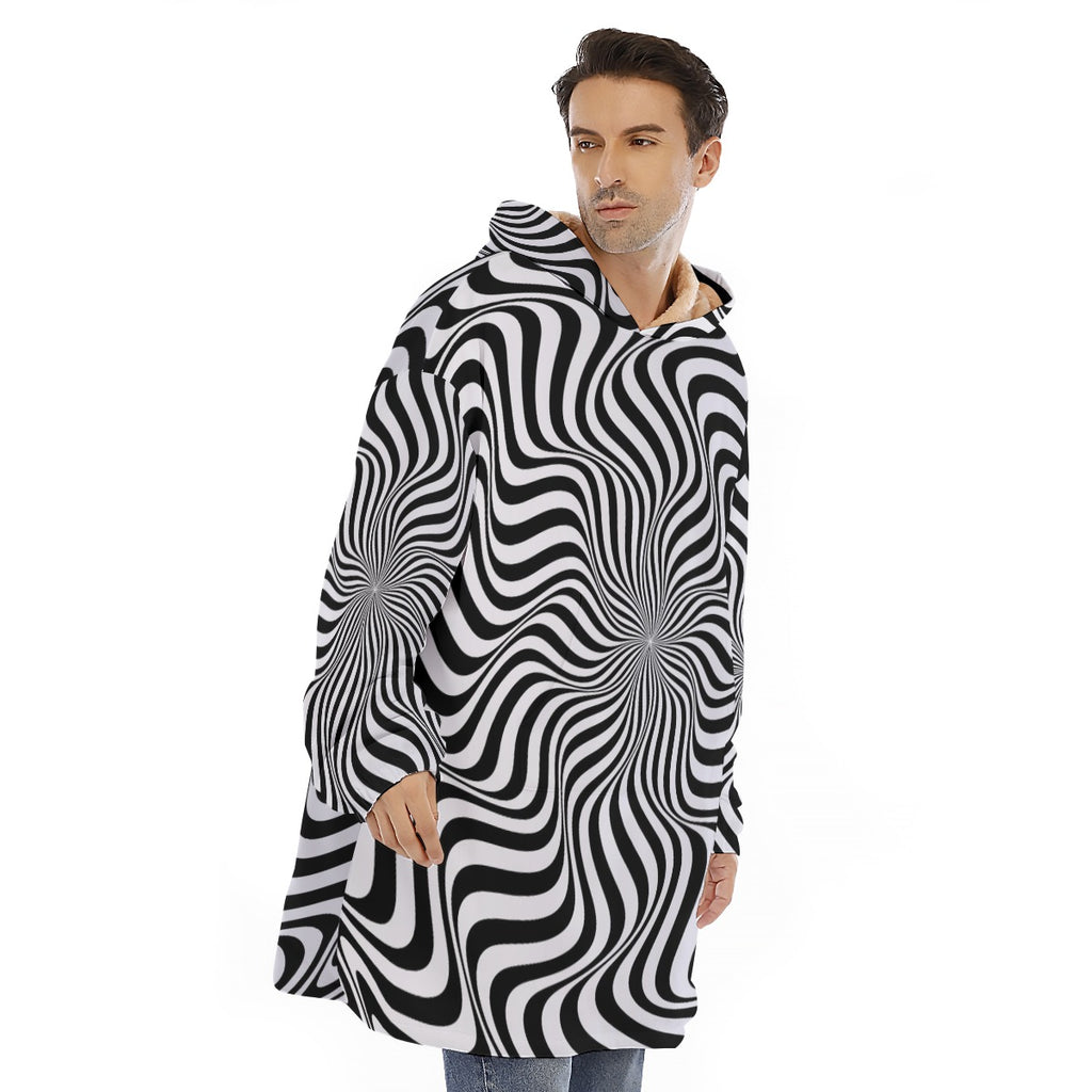 Visual Paradox - Unisex Sherpa Fleece Hoodie Blanket