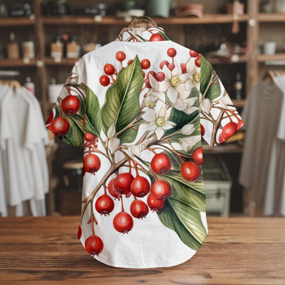 Leaf & Bulbs III - Men's Short Sleeve Shirt With Pockets