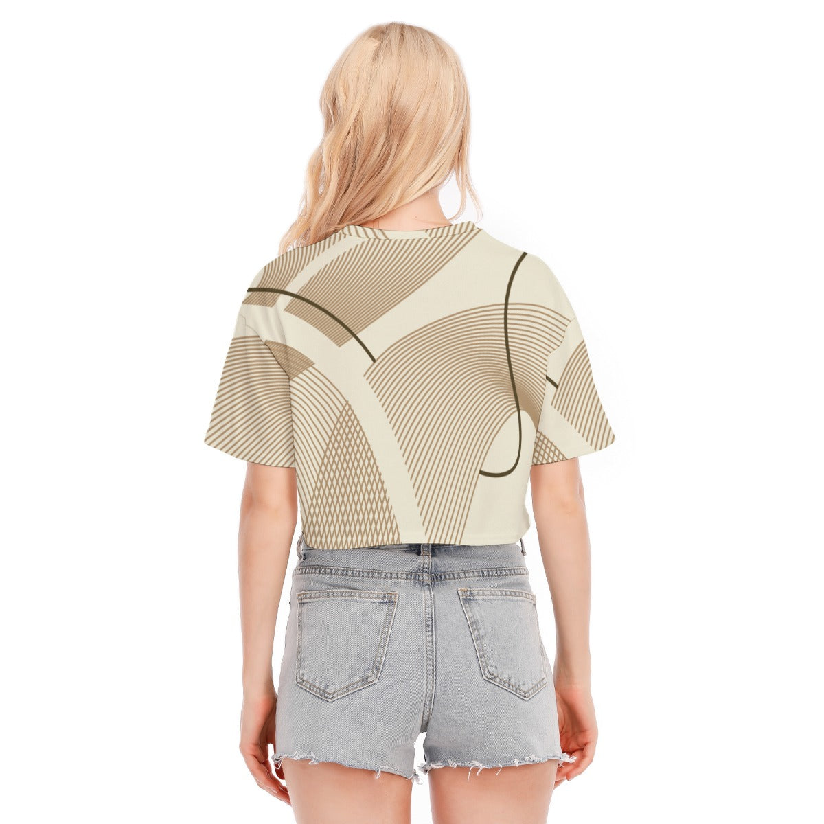 Desert Echo - Women's Cropped T-shirt -100% Cotton