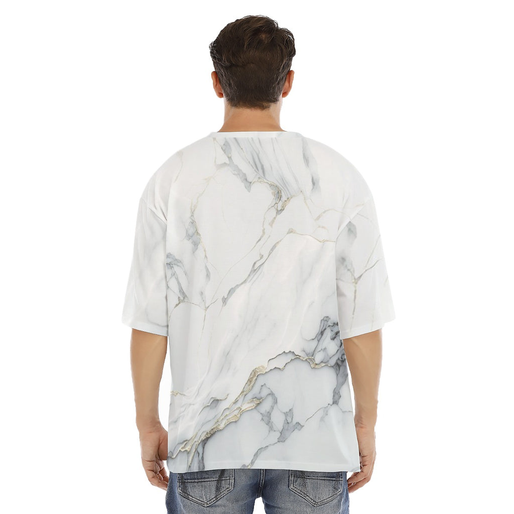 Marble I - Men's Drop Shoulder T-shirt With Short Sleeve
