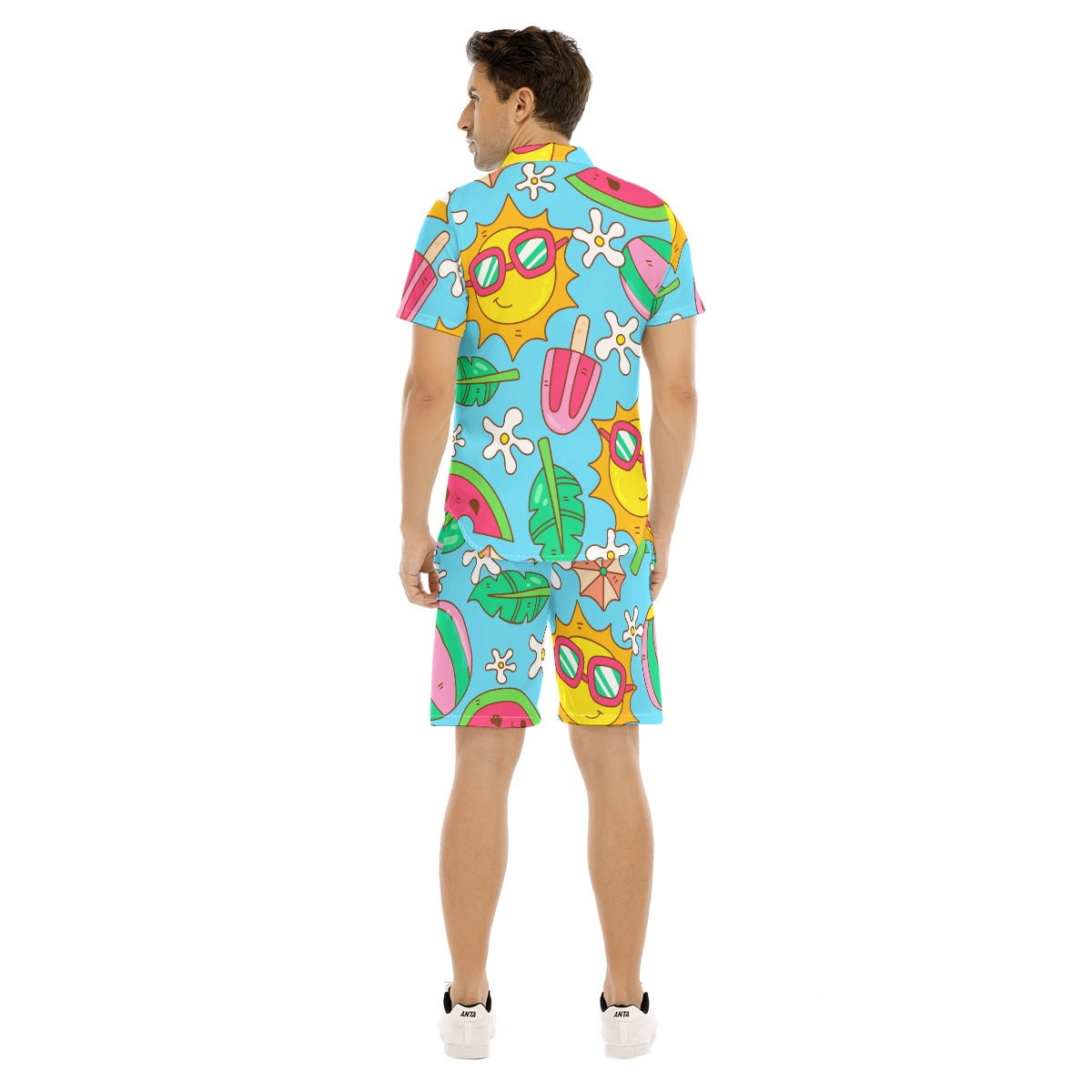 Watermelon-Lolly -Men's Short Sleeve Shirt Set