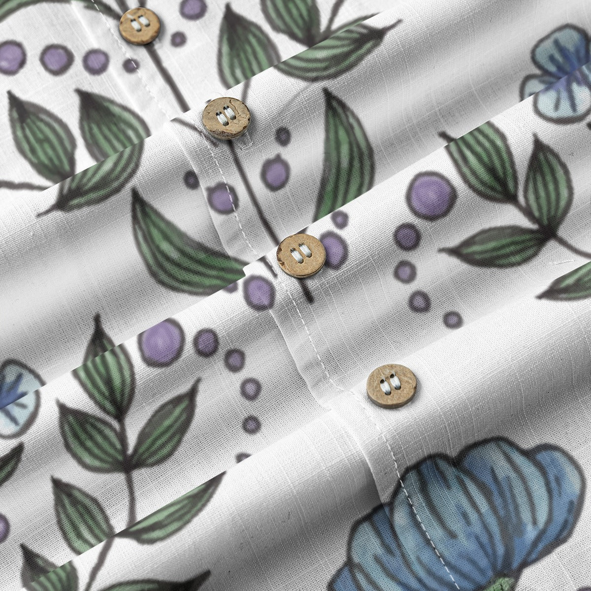 Retro Indian Print XVIII - Designer Shirt - 100% Cotton