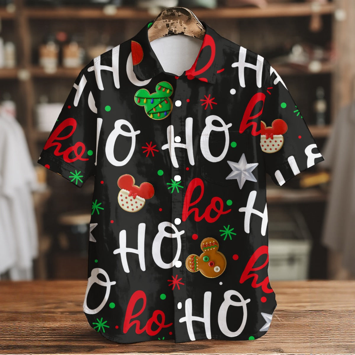 Hohoho ! - Men's Short Sleeve Shirt With Pockets