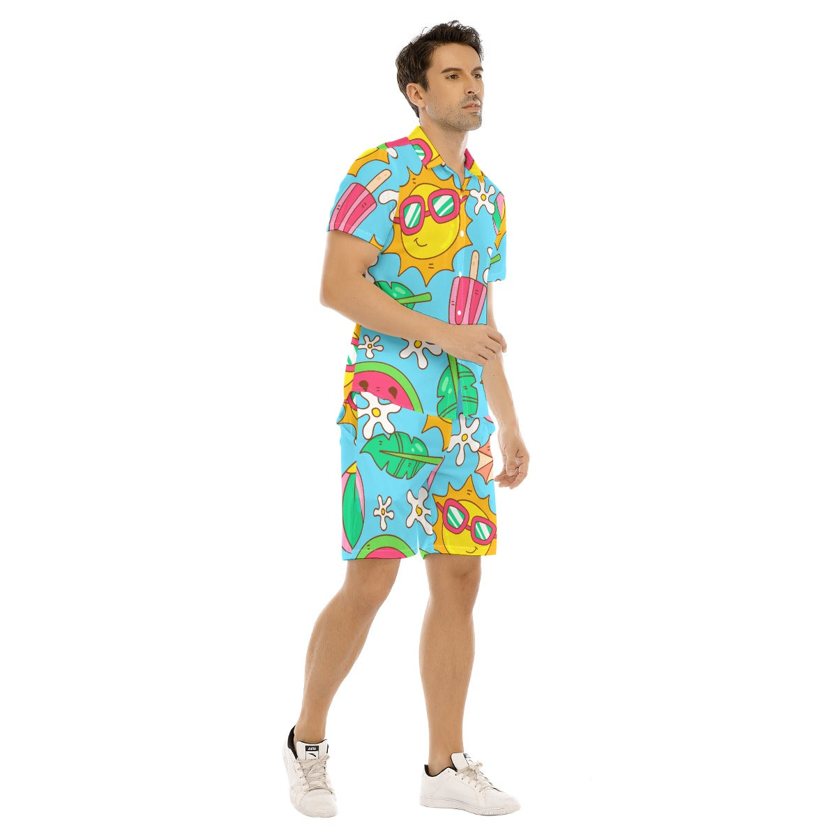 Watermelon-Lolly -Men's Short Sleeve Shirt Set