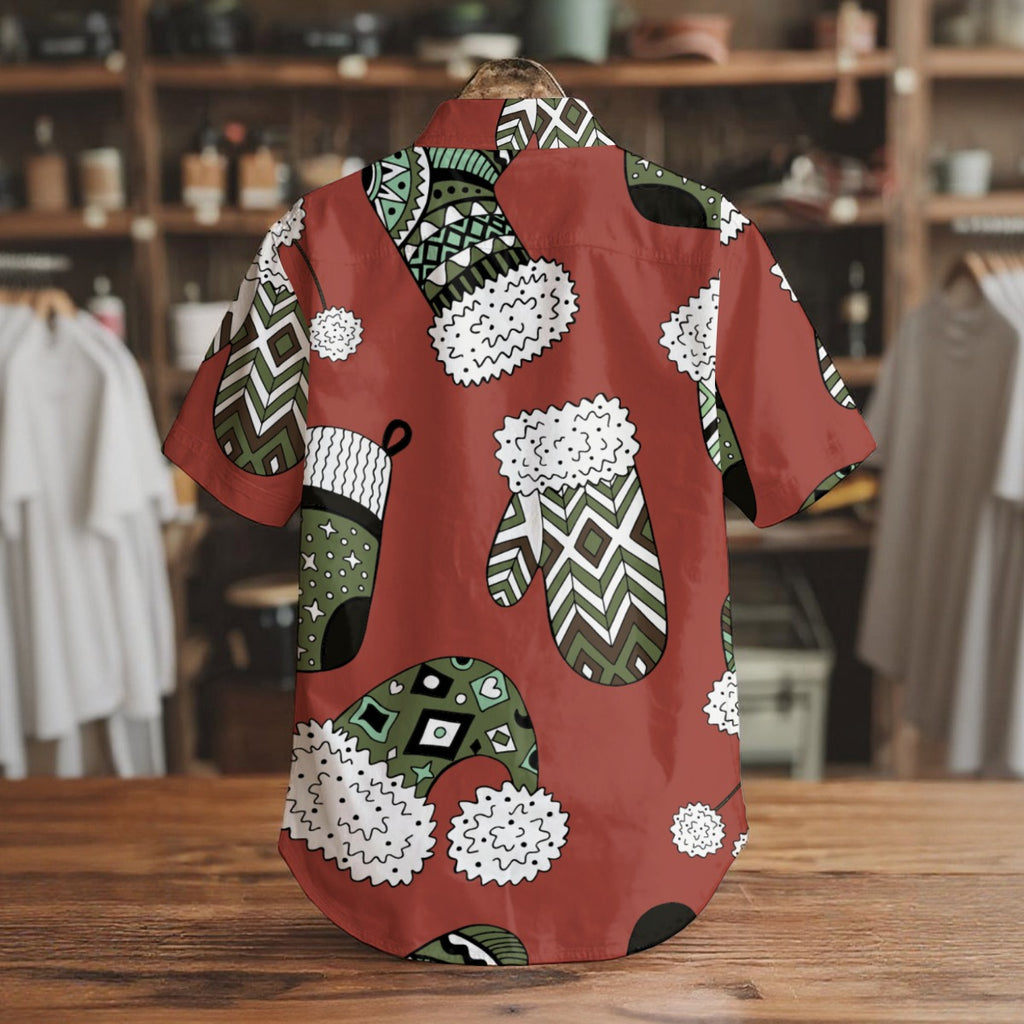 Mittens & Socks - Men's Short Sleeve Shirt With Pockets