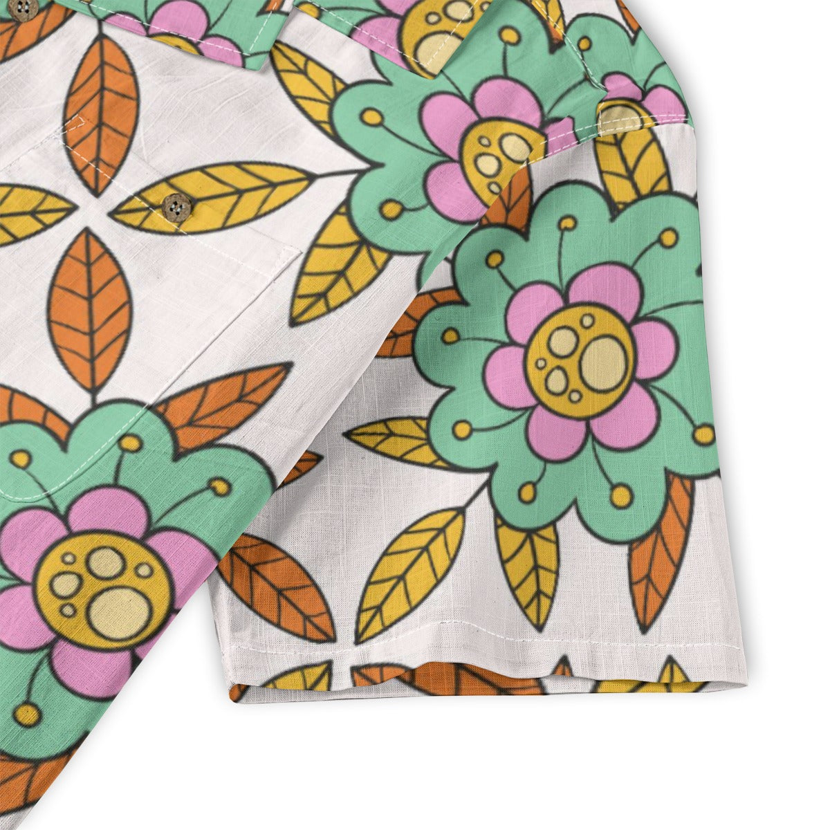 Retro Indian Print XIV - Designer Shirt - 100% Cotton