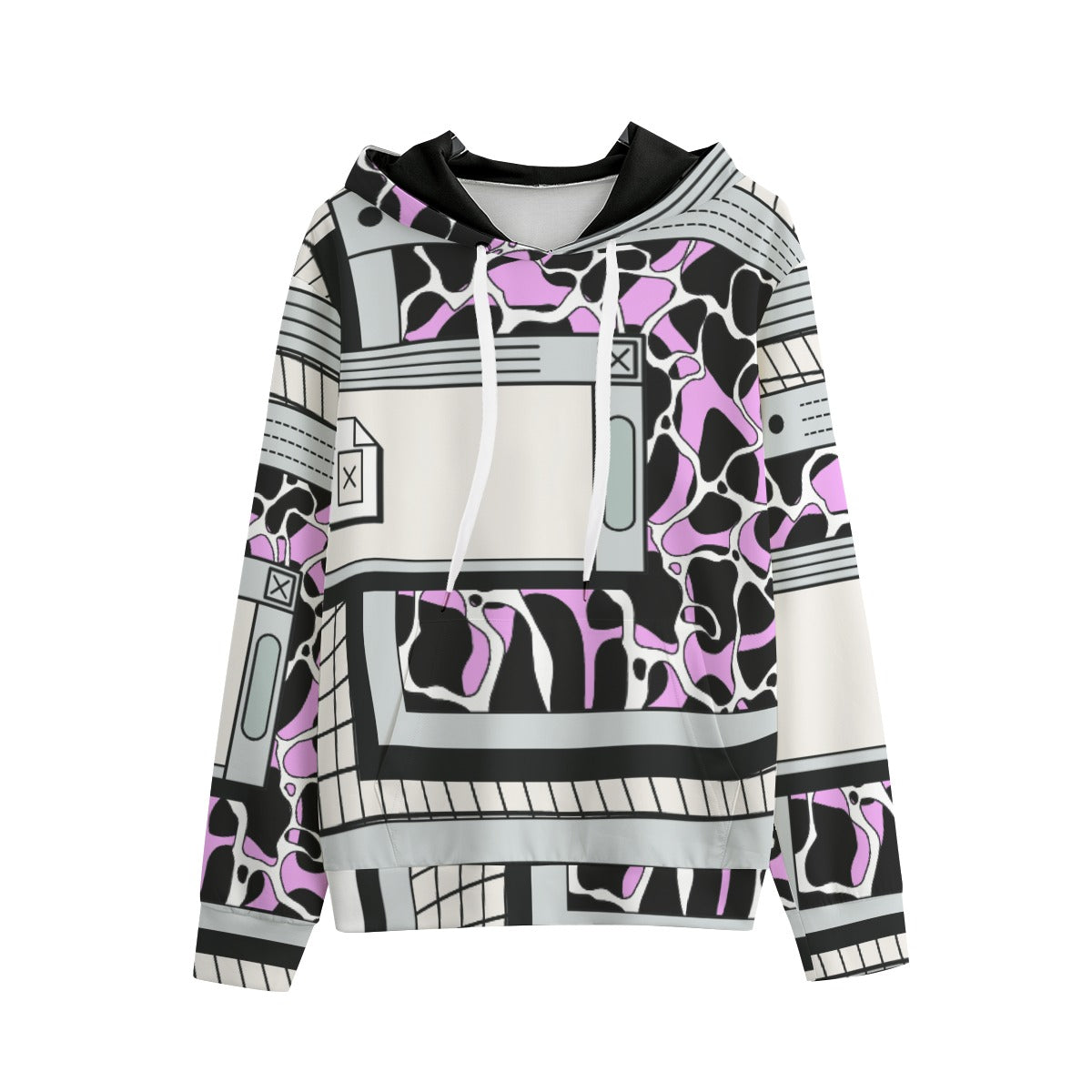 Interface Glitch - Medium Weight Unisex Pullover Hoodie - 100% Cotton