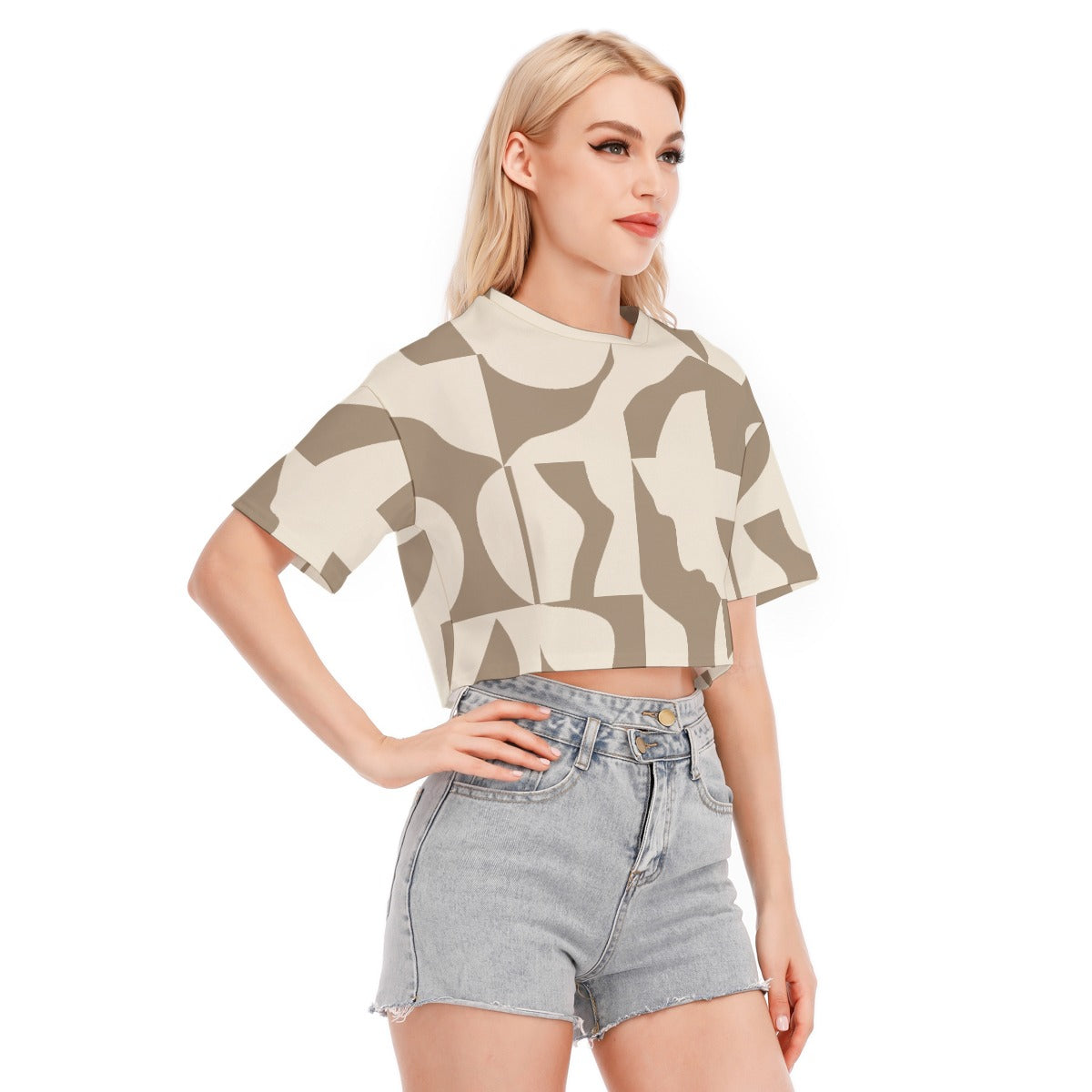 Clay Carve - Women's Cropped T-shirt -100% Cotton