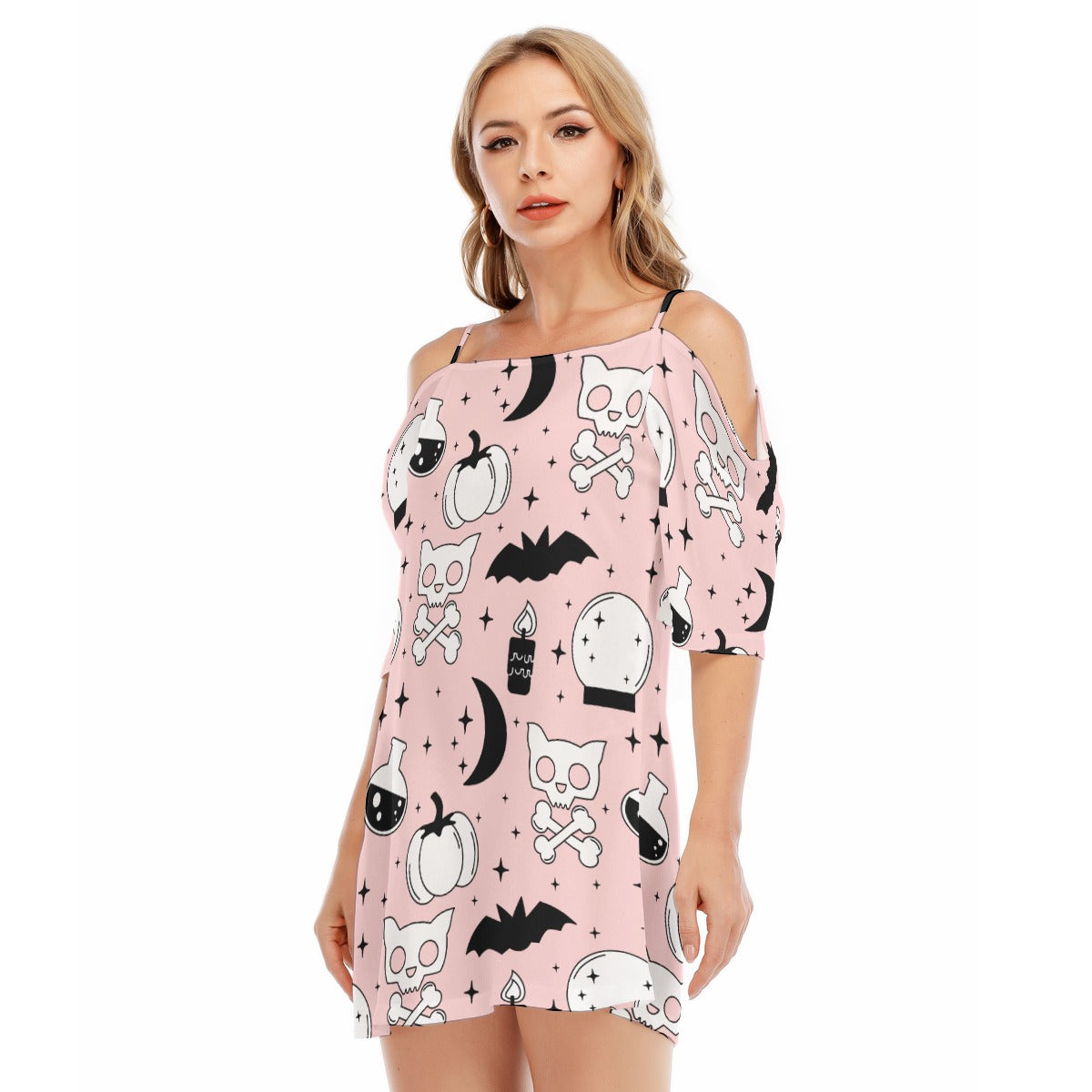Spooky IV - Women's Off-shoulder Cami Dress