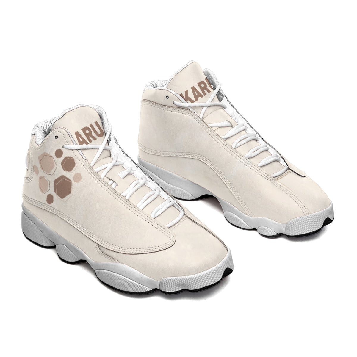 Caramel Cream - Men's Curved Basketball Shoes