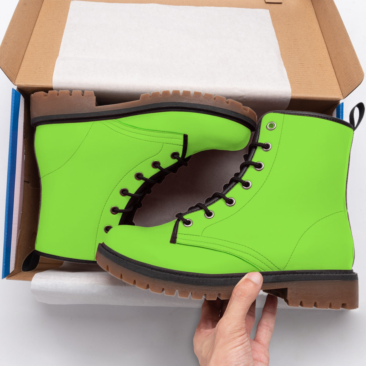 Neon Green - Men's Martin Short Boots