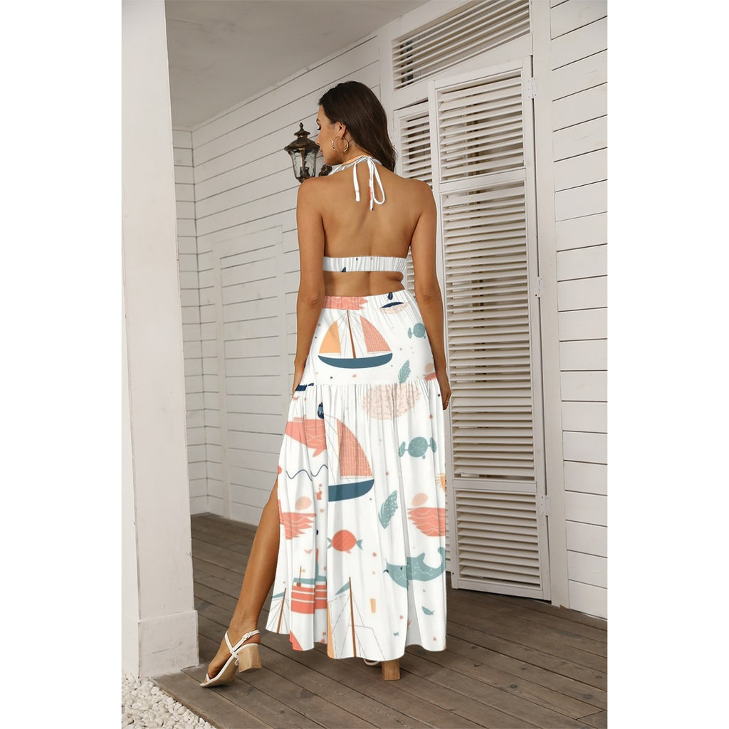 Sailor Drama -  Women's Tie Back Wrap Dress