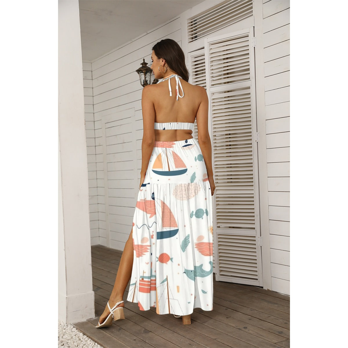 Sailor Drama -  Women's Tie Back Wrap Dress