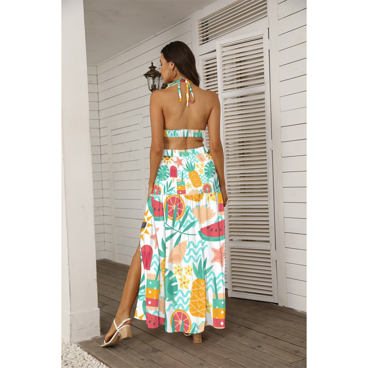 Tropical Outlaw - Women's Tie Back Wrap Dress