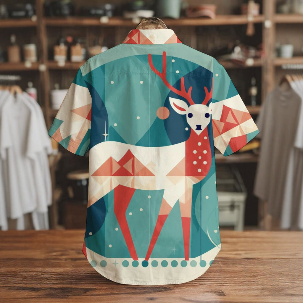 Stag Motion - Men's Short Sleeve Shirt With Pockets